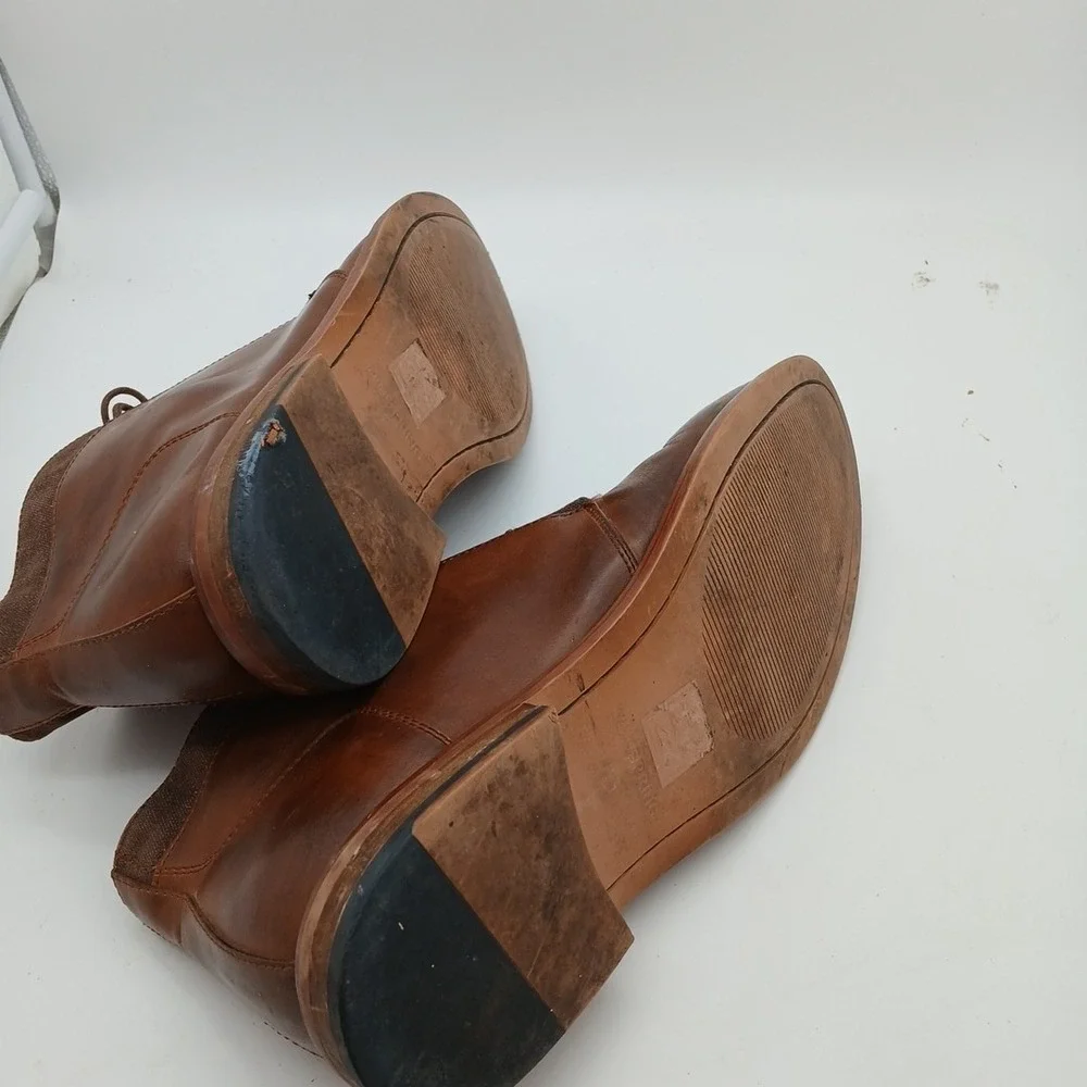 Call It Spring Mens Leather Chukka Chelsea Boots Ankle Brown Lace Up Shoes 11